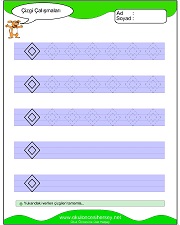 okul öncesi çizgi çalışma sayfaları